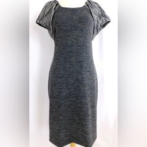 Piazza Sempione Sheath Dresses gray and black with cap sleeves size IT42